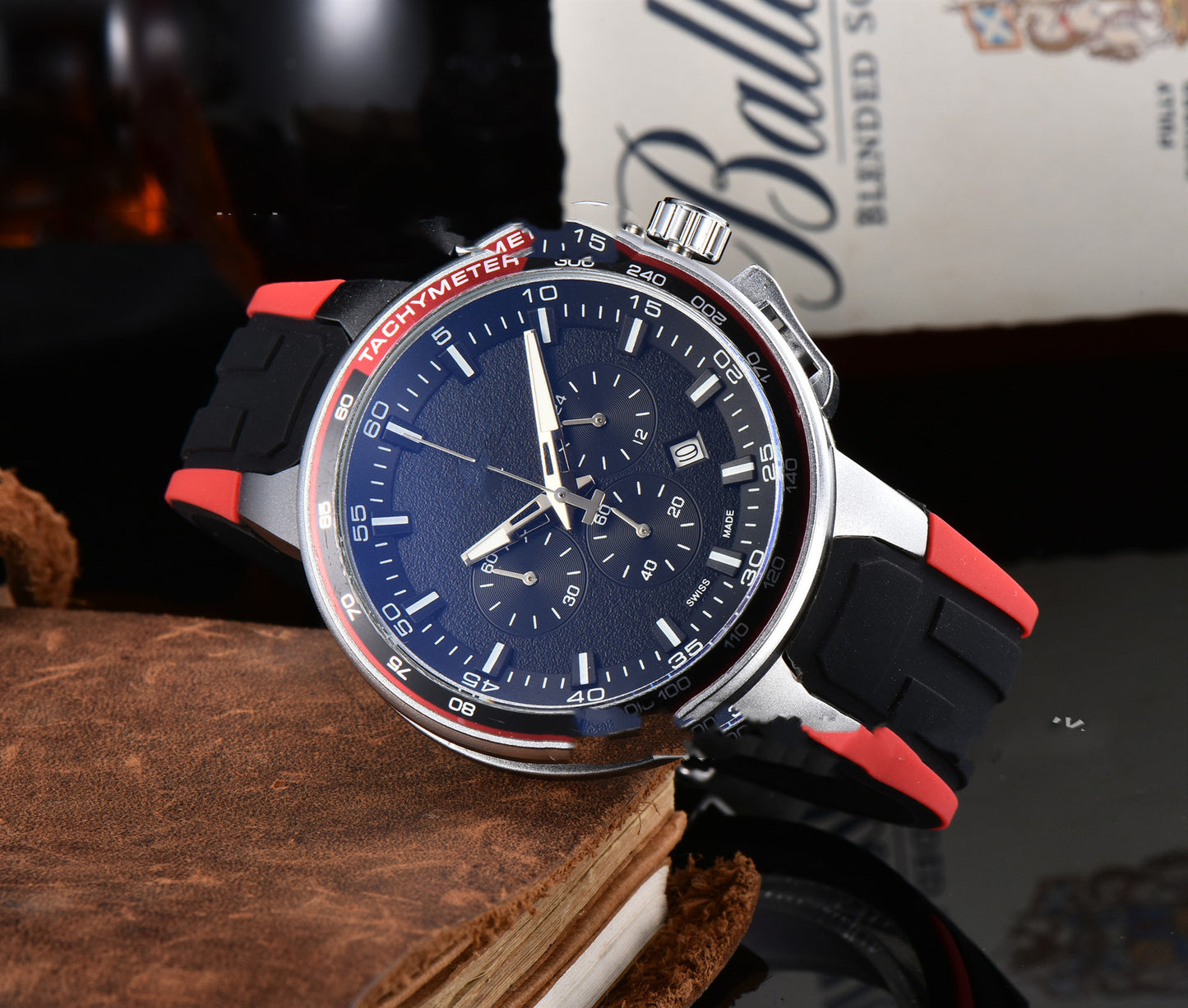 Men's Casual Rubber Band Quartz Watch