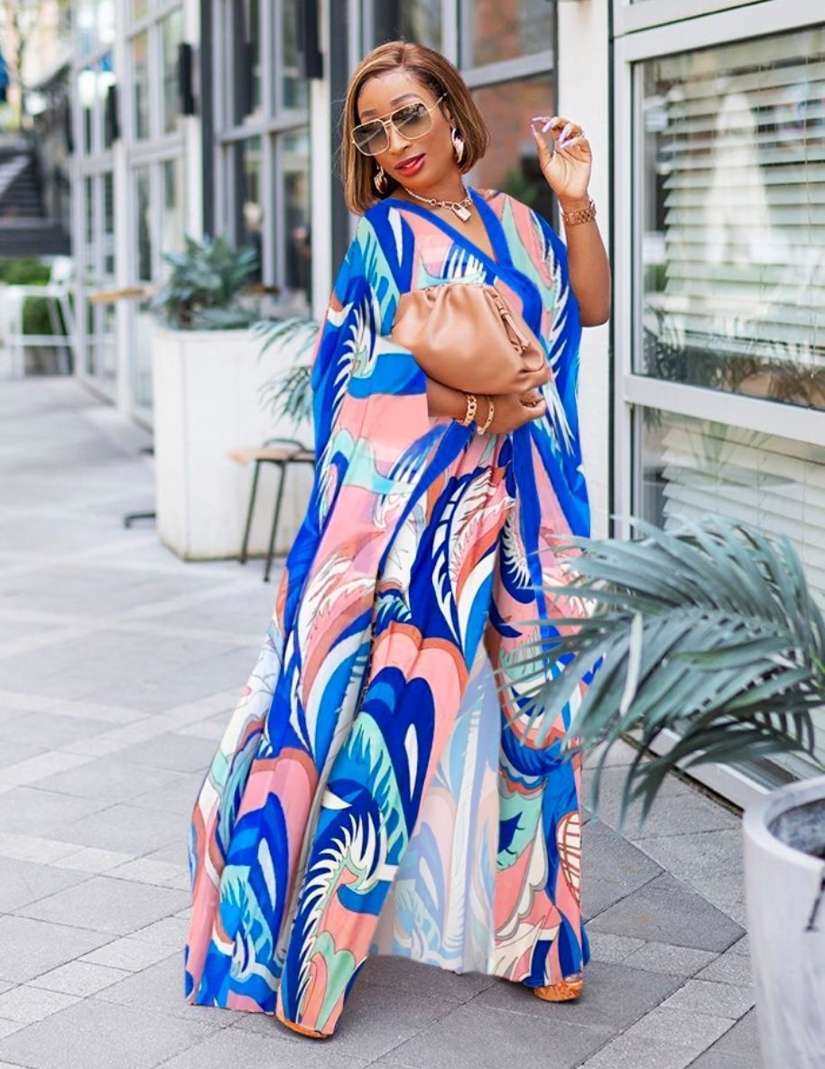 African Color Fashion Suit Dress And Pants