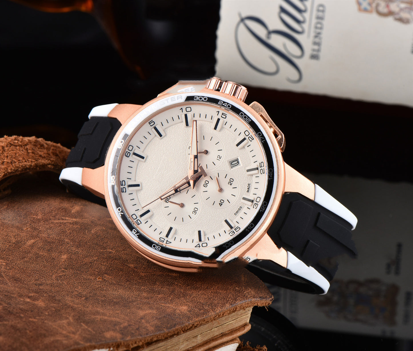 Men's Casual Rubber Band Quartz Watch