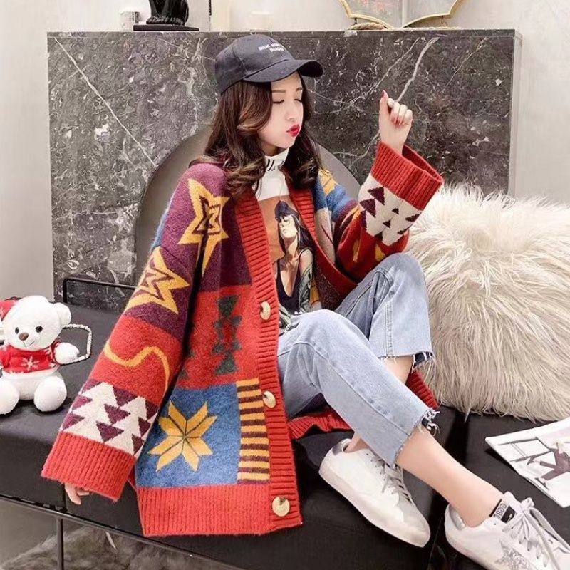 Women Coat Sweater Loose And Thick