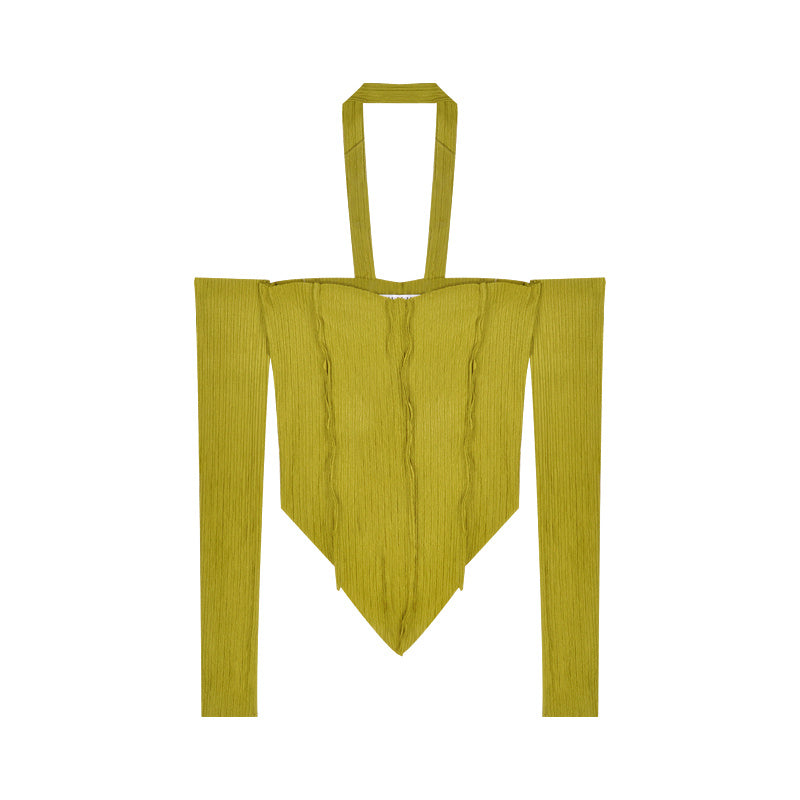 One-shoulder Halterneck Sweater Women Summer