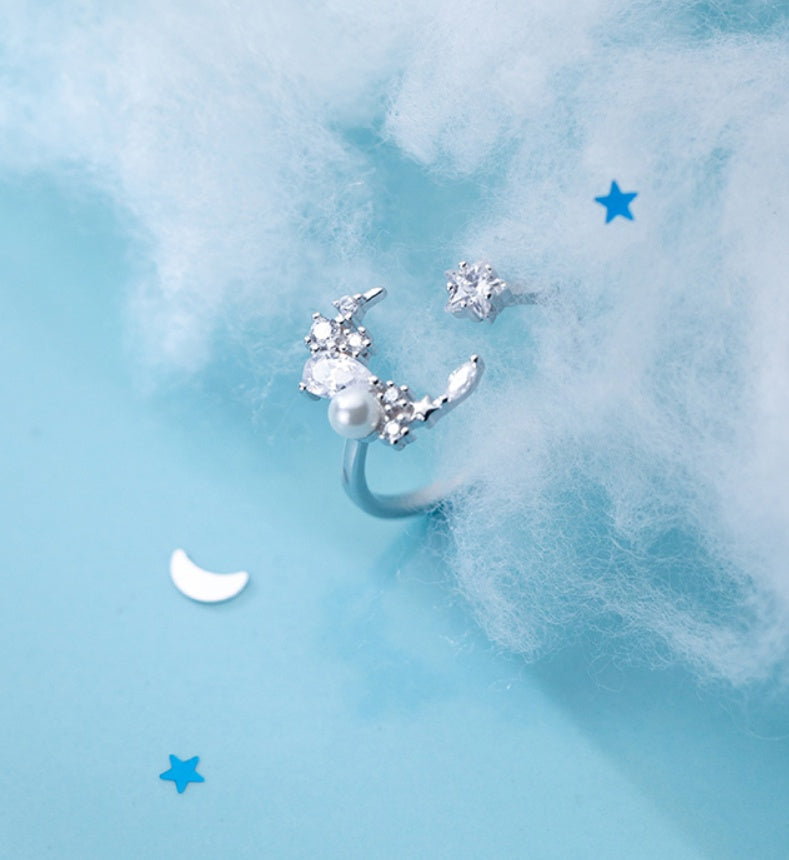 Star Beads Pearl Ring