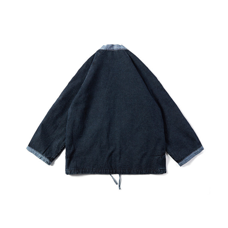 Japanese retro men's velvet jacket