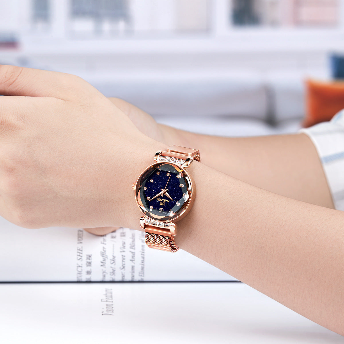 Explosion net red watch waterproof fashion rhinestone starry sky watch female