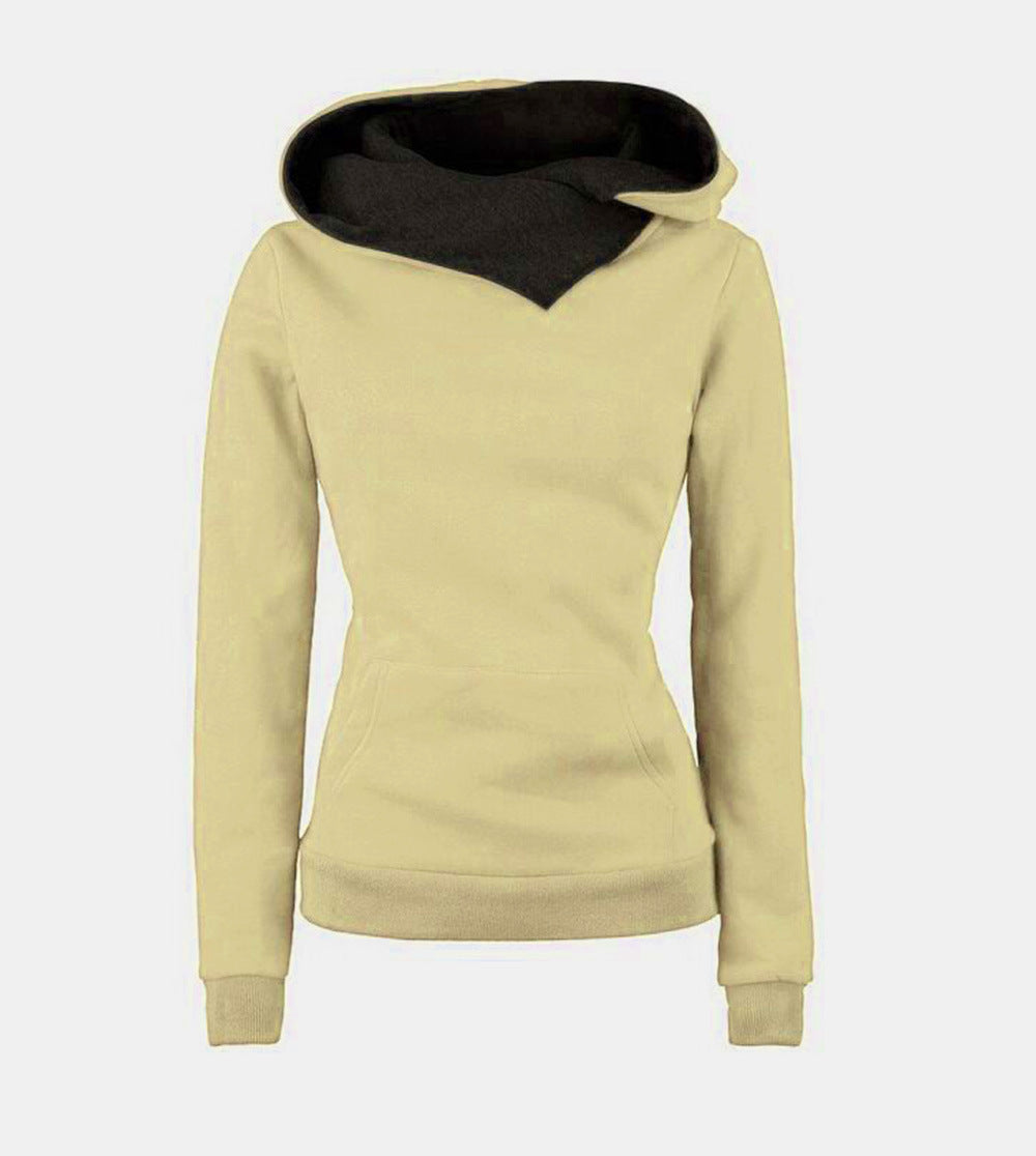 Lapel pullover sweater women long sleeves