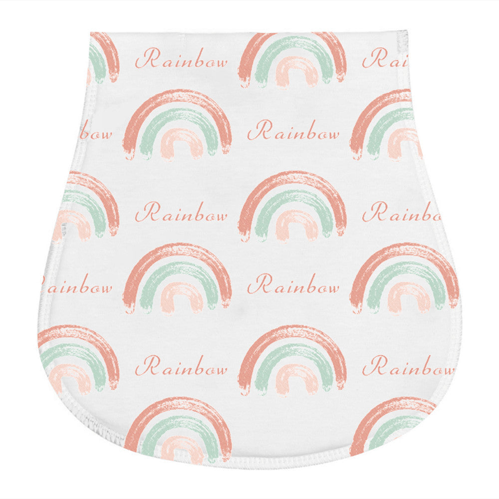 Minimally Printed Baby Feeding Towel And Hiccup Cloth