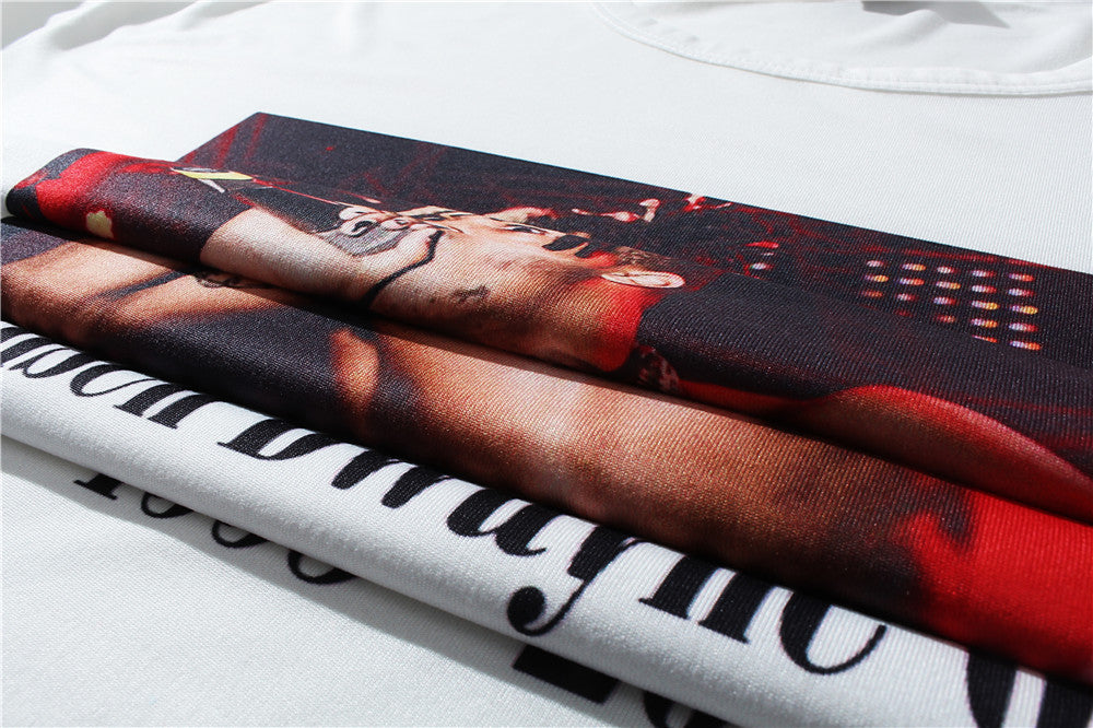 African girl print short sleeve