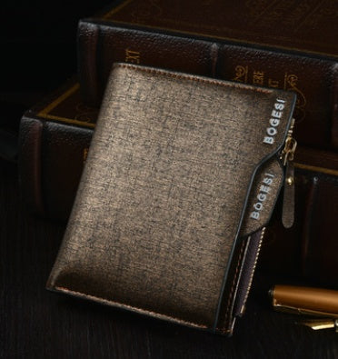 Men's wallet short casual card bag bogesi coin purse one generation wallet