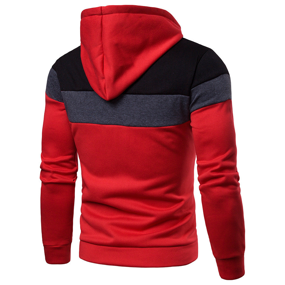 Stitching Together Men's Hoodie With Sleeves