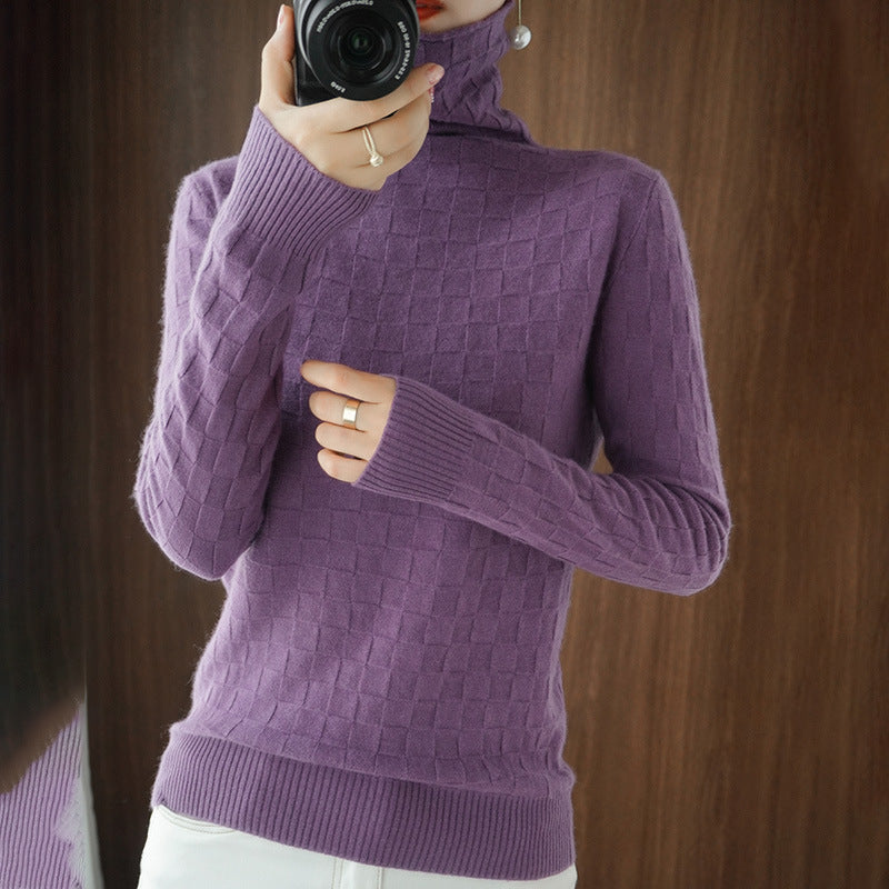 New Pile Neck Sweater For Women