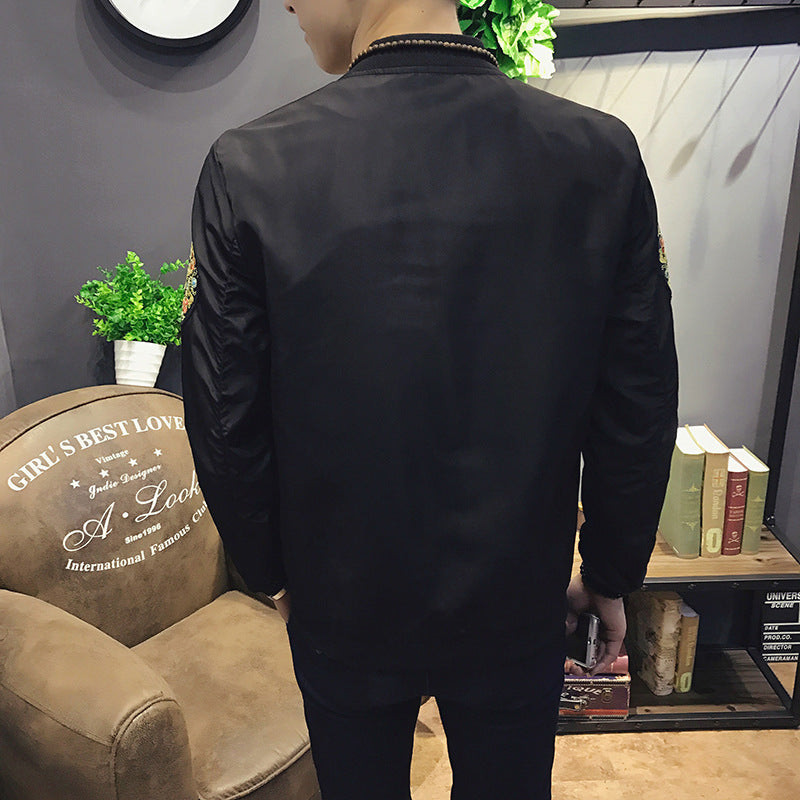 Chinese style jacket robes embroidered large size coat