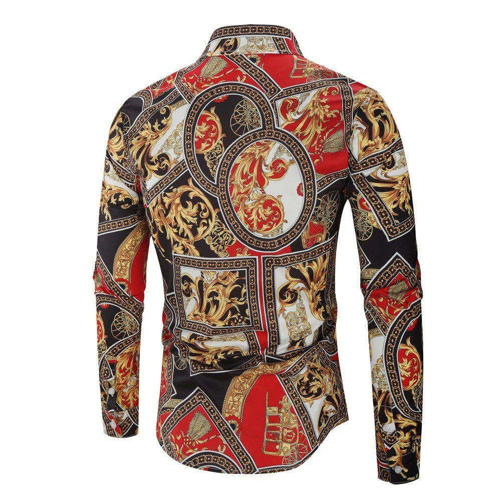Men's Shirts Men's 3D Digital Printing Shirts