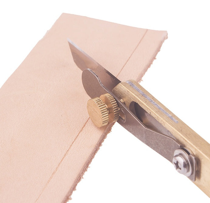Brass Knife, Leather Positioning Knife, Trimming Knife, Leather Cutting Knife