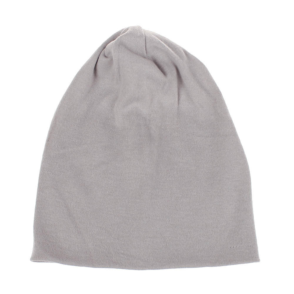 Children'S Hats For Autumn And Winter New Double-Layer Cotton Hats Solid Color Cotton Boys And Girls All-Match Knitted Hats Caps
