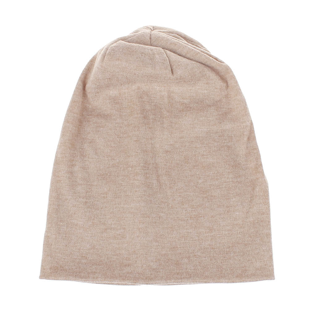 Children'S Hats For Autumn And Winter New Double-Layer Cotton Hats Solid Color Cotton Boys And Girls All-Match Knitted Hats Caps