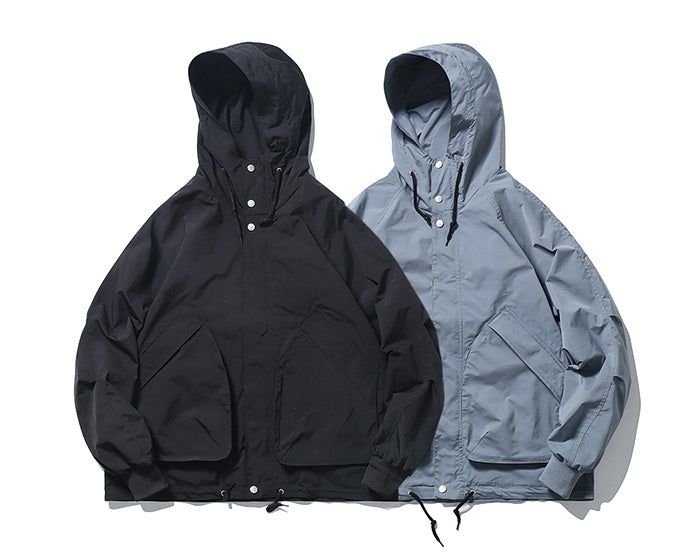 Street Functional Pocket Tooling Jacket Male Hip-Hop Loose All-Match Casual Jacket