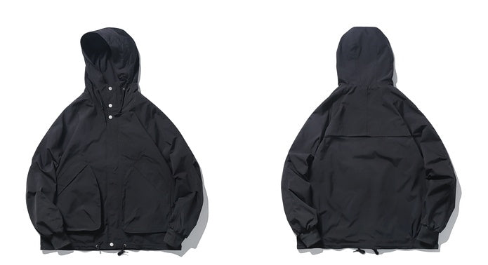 Street Functional Pocket Tooling Jacket Male Hip-Hop Loose All-Match Casual Jacket