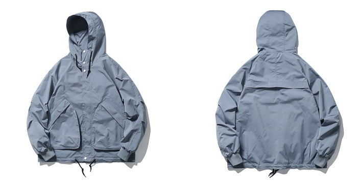 Street Functional Pocket Tooling Jacket Male Hip-Hop Loose All-Match Casual Jacket