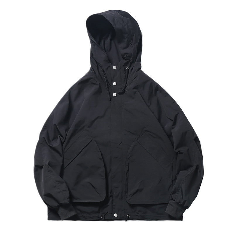 Street Functional Pocket Tooling Jacket Male Hip-Hop Loose All-Match Casual Jacket