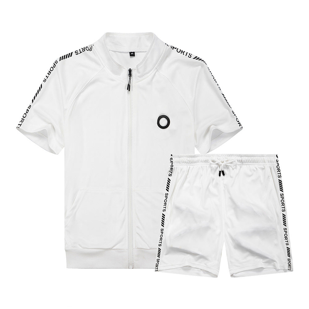 Contrasting Line Fashion Casual Suit