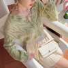 Hollow Mohair Cardigan Sweater Coat Women