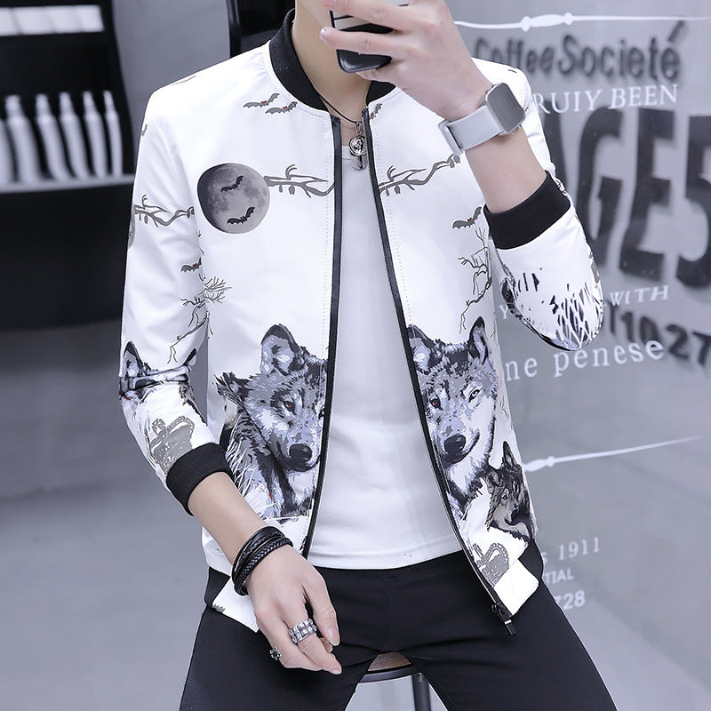 Men's Long-sleeved Stand-collar Suit Jacket