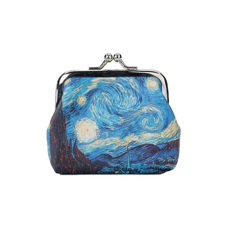Fashion Simple Starry Sky Print Coin Purse