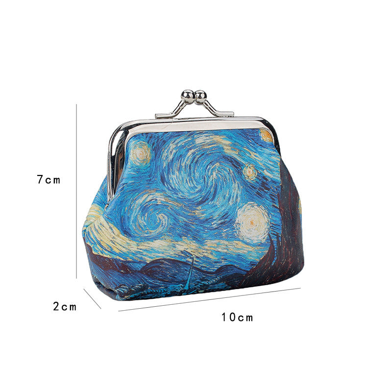 Fashion Simple Starry Sky Print Coin Purse