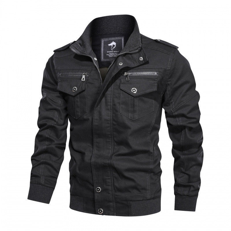 Men's Jacket Coat Thin Military Uniform Work Jacket