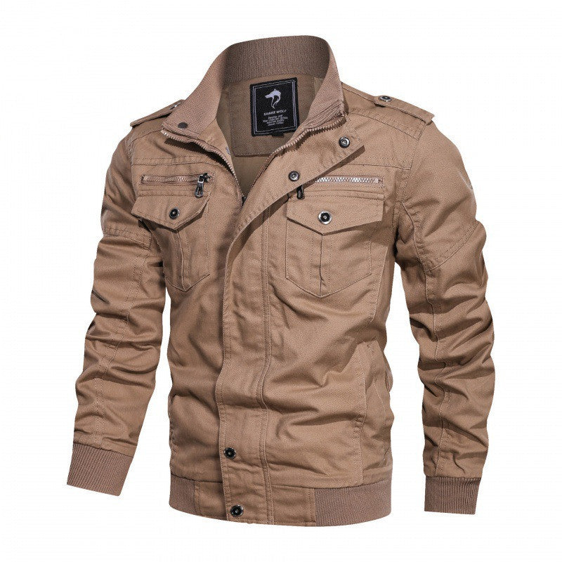 Men's Jacket Coat Thin Military Uniform Work Jacket