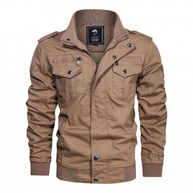 Men's Jacket Coat Thin Military Uniform Work Jacket