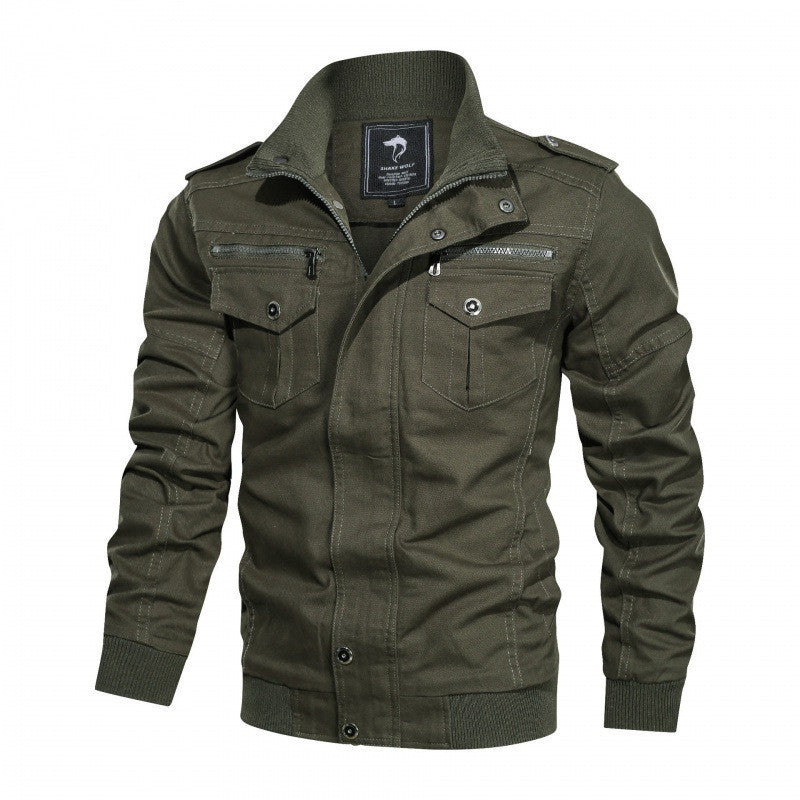 Men's Jacket Coat Thin Military Uniform Work Jacket