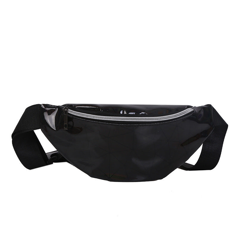 Waist Bag Korean Version Of Rhombic Laser Waist Bag Sequins Ladies One-Shoulder Diagonal Bag Mobile Phone Coin Purse