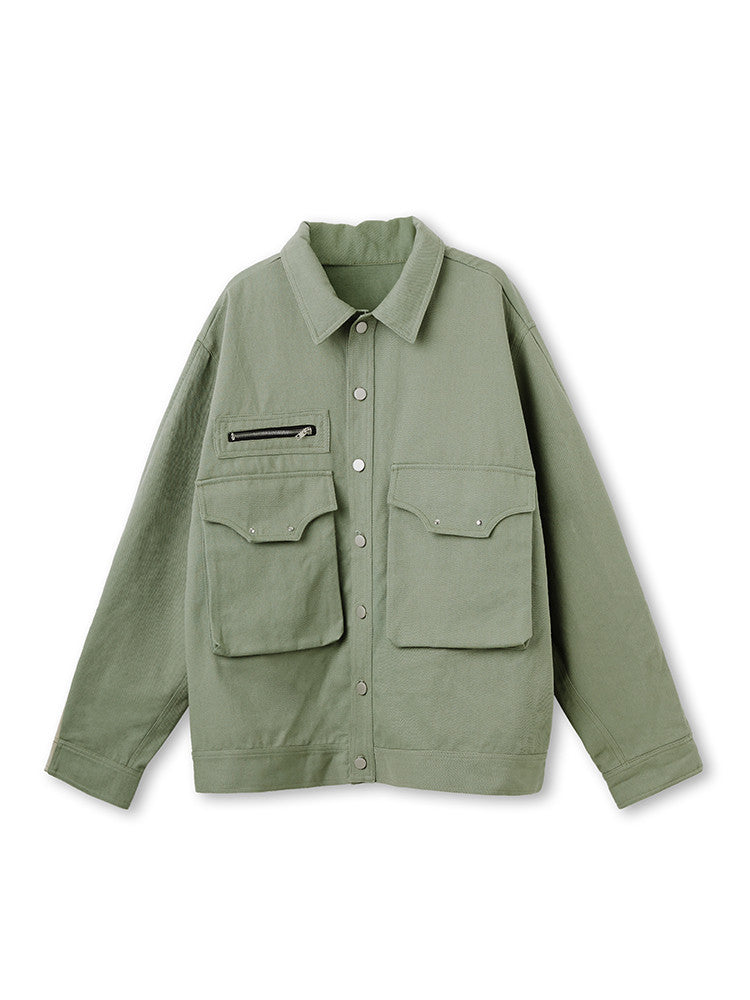 Workwear Jacket Coat Men's Loose Shirt