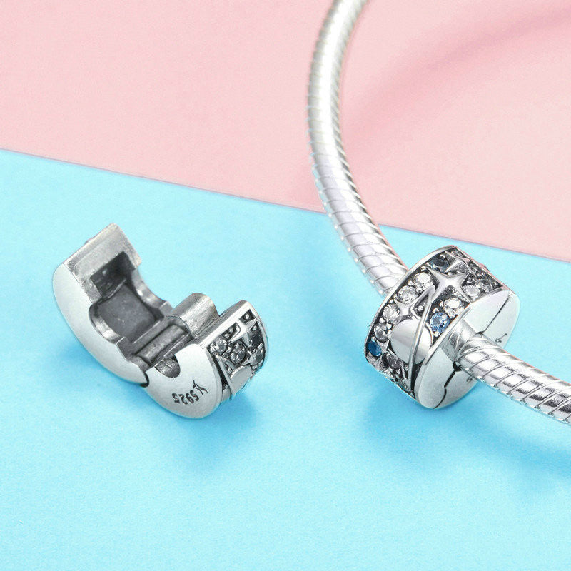 S925 sterling silver star beads