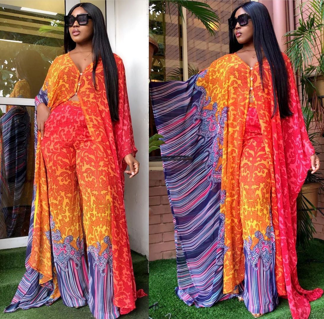 African Color Fashion Suit Dress And Pants