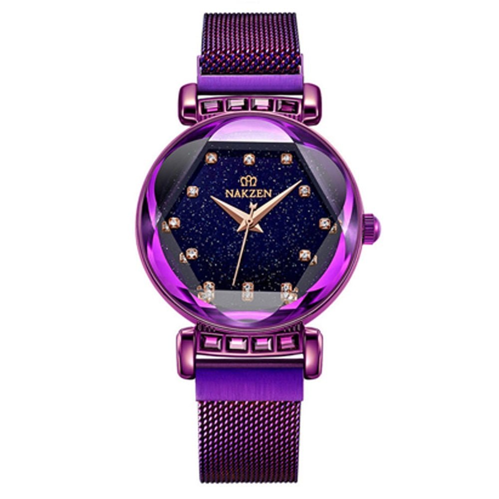 Explosion net red watch waterproof fashion rhinestone starry sky watch female