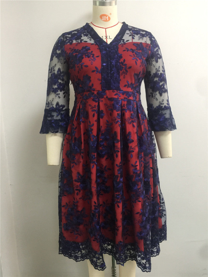 Interlock African Women Print Dress Ladies