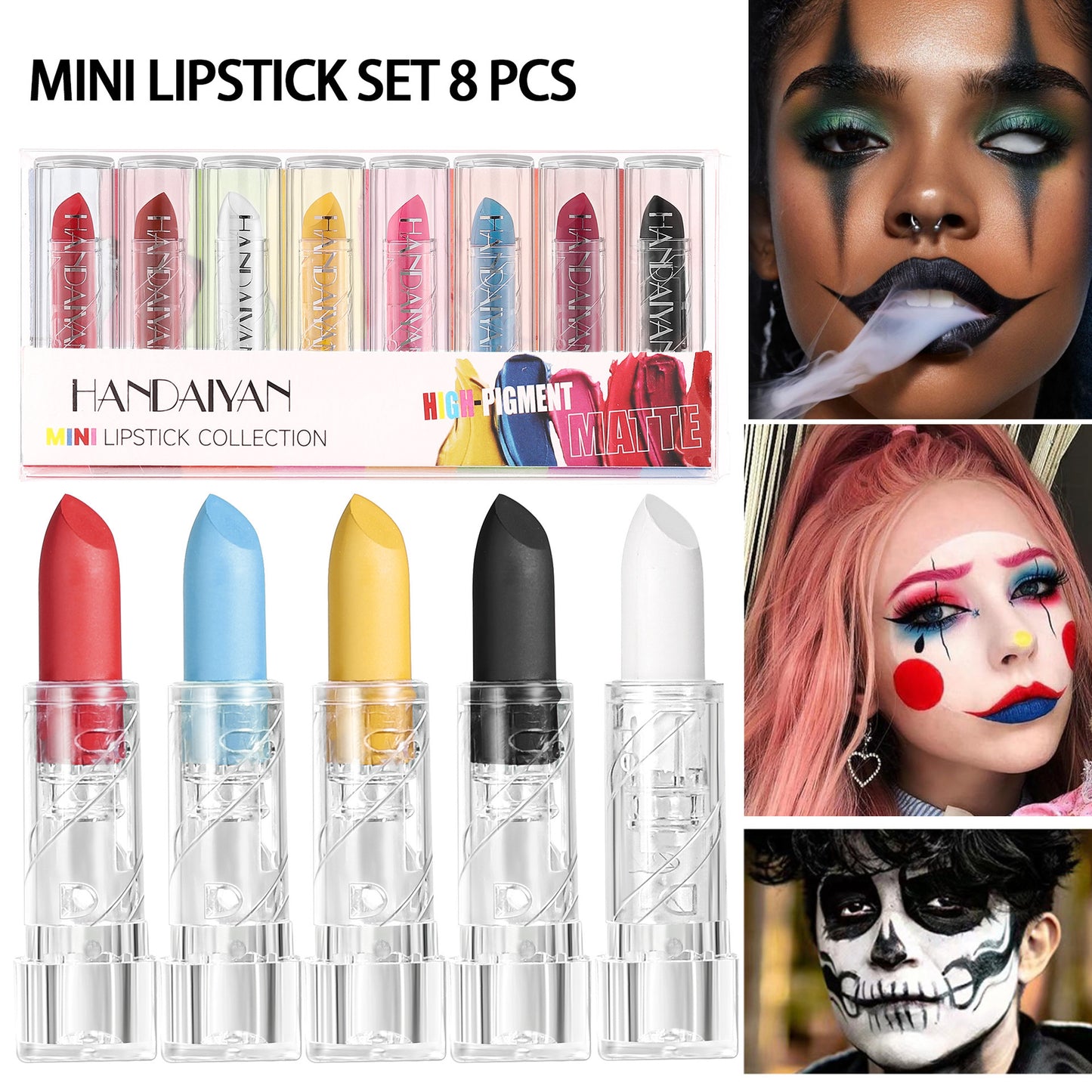 Halloween Lipstick Kit Matte Waterproof No Stain On Cup