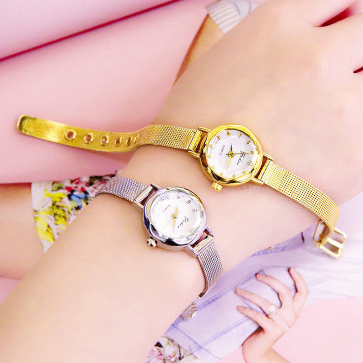 Fashion Mesh Strap Watch Fashion Casual Ladies Small Students