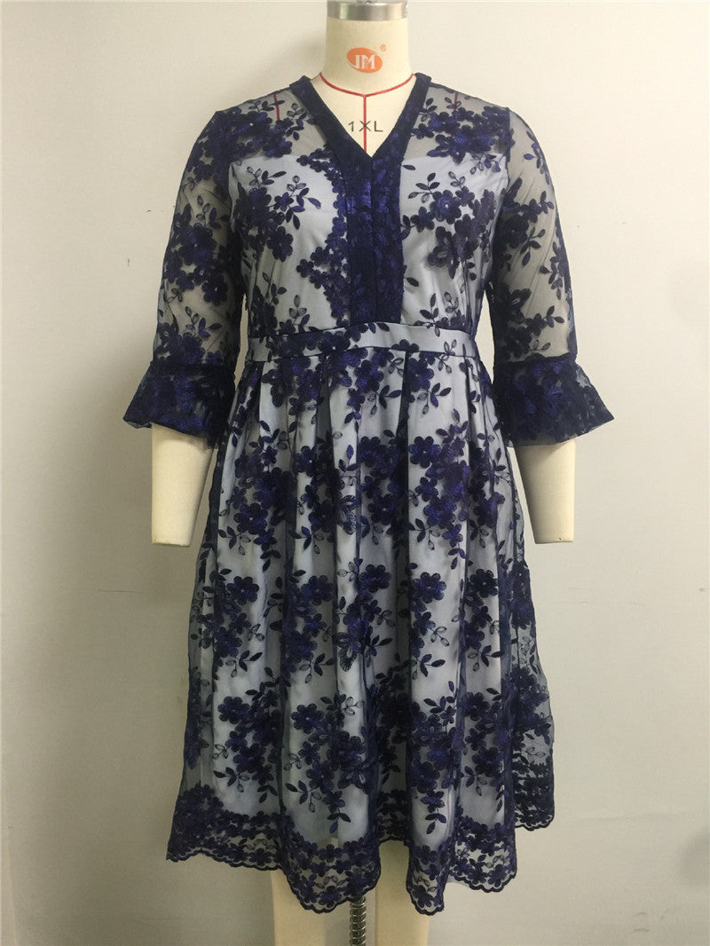 Interlock African Women Print Dress Ladies