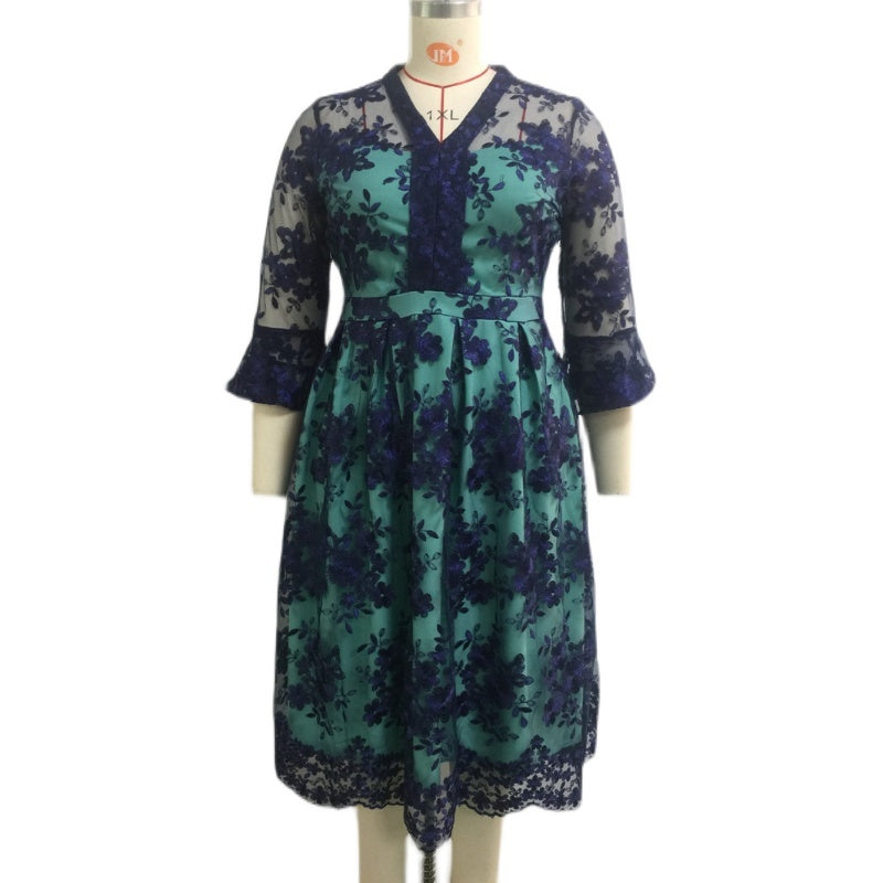 Interlock African Women Print Dress Ladies