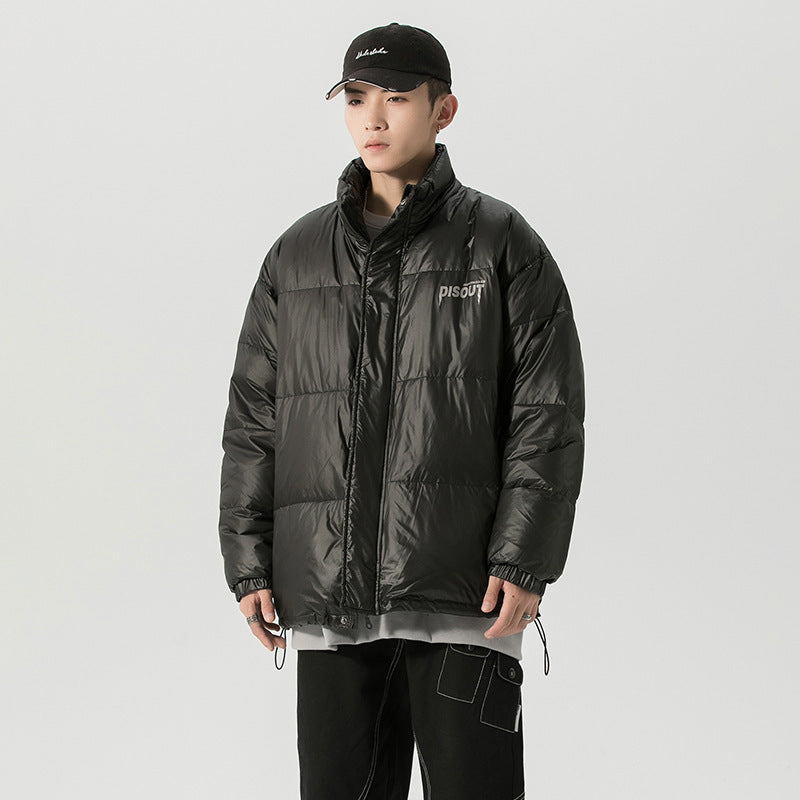 Plain letter down jacket
