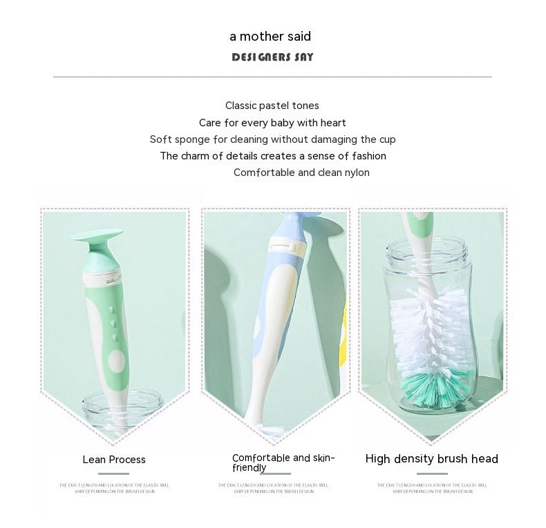 Baby Nylon Bottle Brush Nipple Water Cup Cleaning Brush