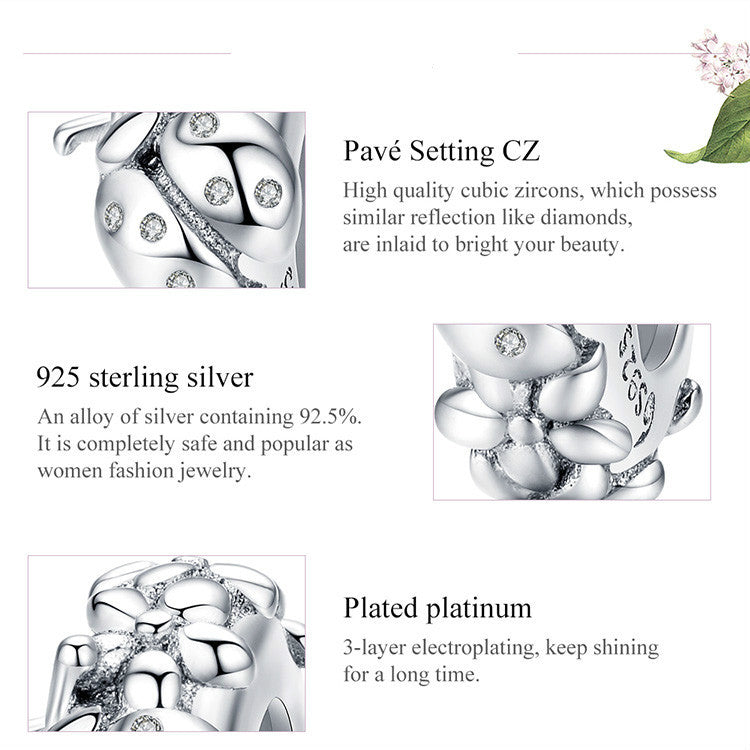 S925 pure silver beads