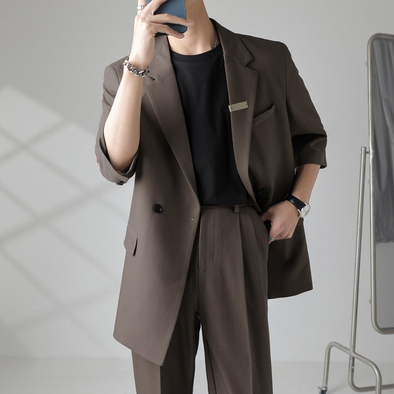 Two-piece Men's Drape Suit Men's Suit