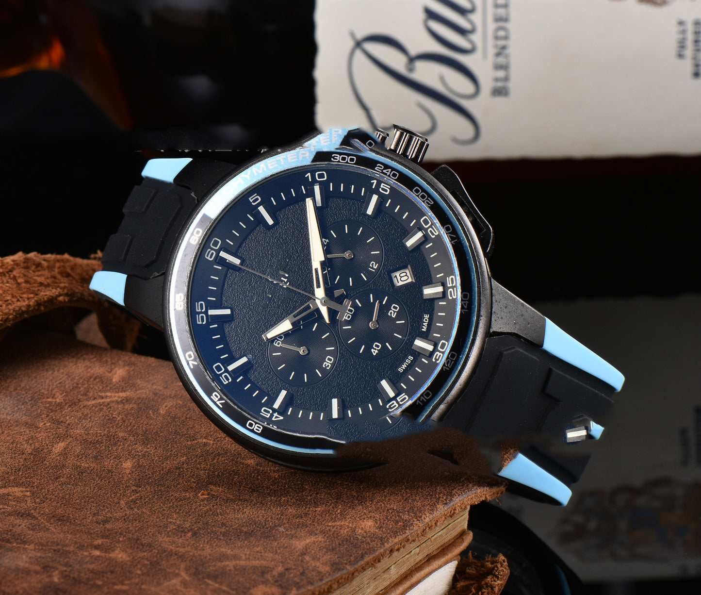 Men's Casual Rubber Band Quartz Watch