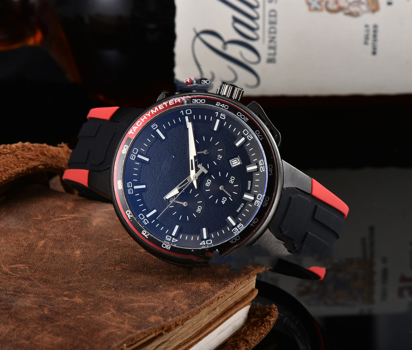Men's Casual Rubber Band Quartz Watch