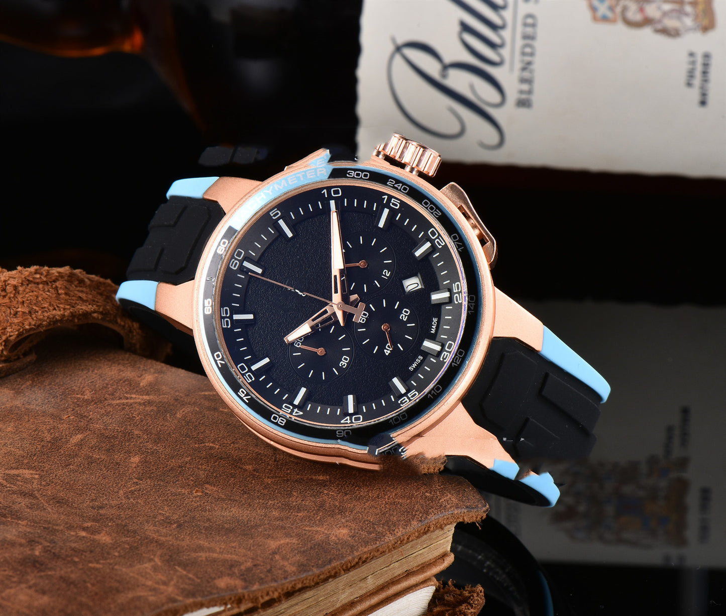 Men's Casual Rubber Band Quartz Watch