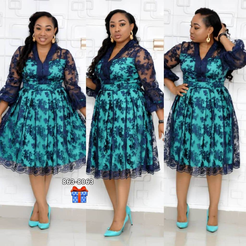 Interlock African Women Print Dress Ladies